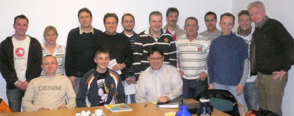 Die Teilnehmer der C-Lizenz-Schulungen im April 2008 unter der Leitung von Michael v. Ameln.